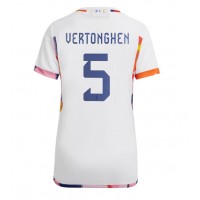 Belgien Jan Vertonghen #5 Bortatröja Dam VM 2022 Kortärmad